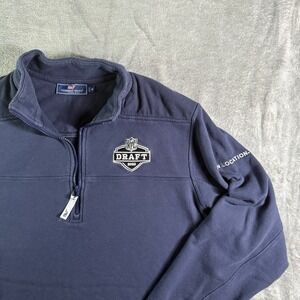 Vineyard Vines NFL Draft 2022 Pullover Sweatshirt Quarter Zip Mens Medium